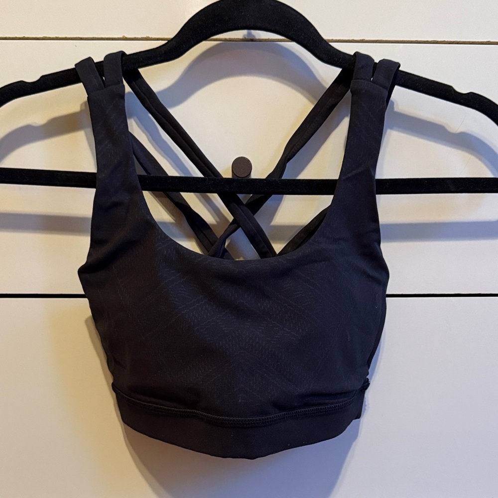 Lululemon Black Strappy Sports Bra